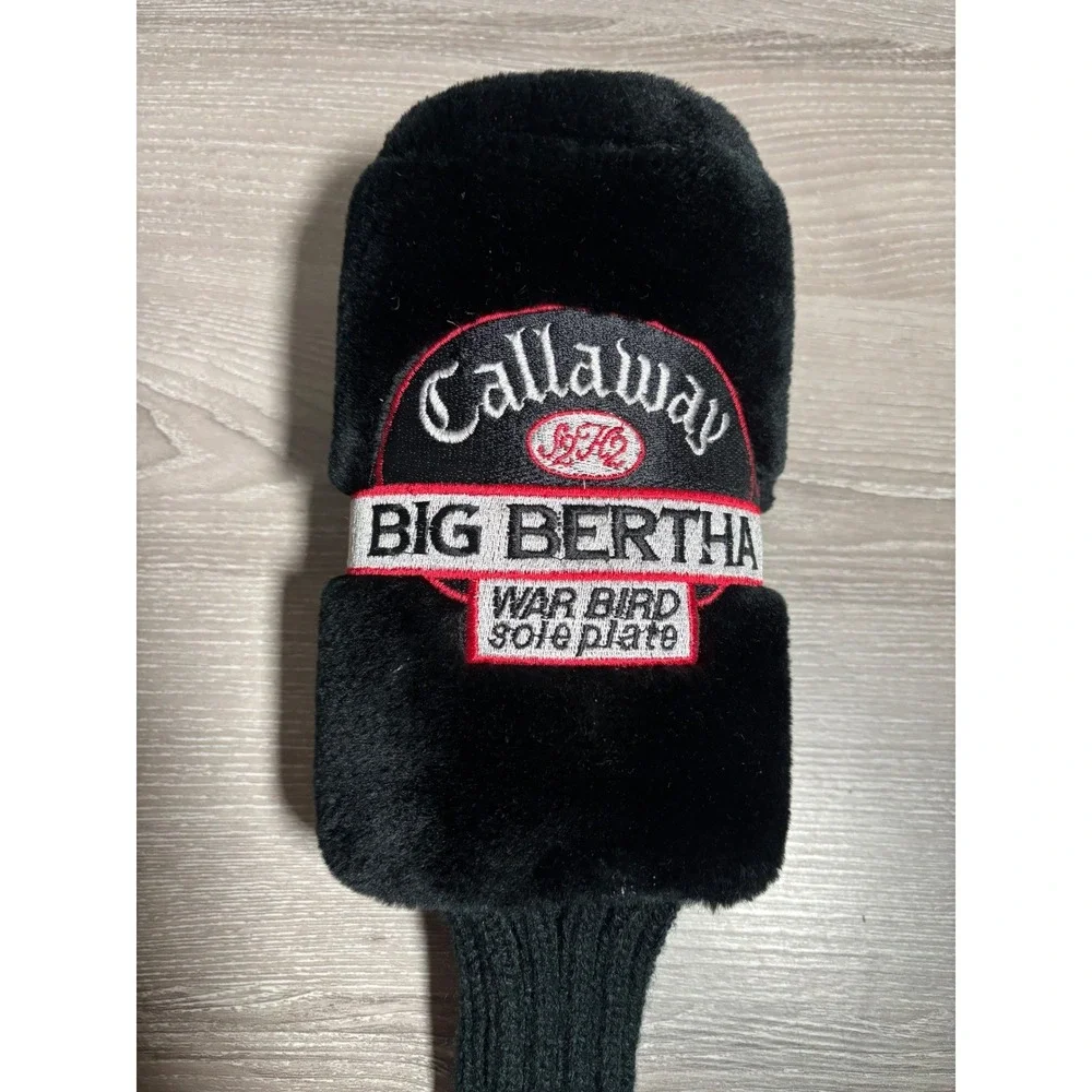 Callaway Big Bertha War Bird Sole Plate #1 Driver Headcover Black Knit Vintage